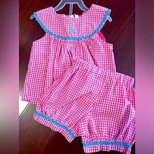 Embroidered Girls 3T Outfit w/ Letter A